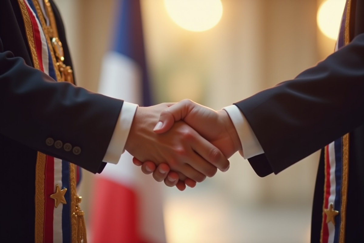 Poignée de main lors d